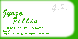 gyozo pillis business card